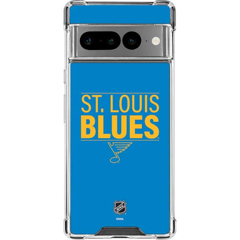 NHL St. Louis Blues Lineup Google Pixel 7 Pro Clear Case